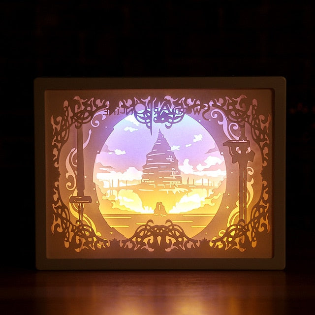 3D Paper Carving LED Night Light