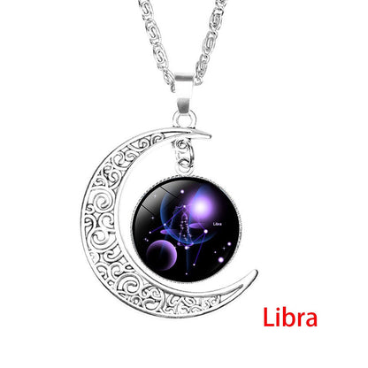Galaxy Constellation Zodiac Pendant Necklace