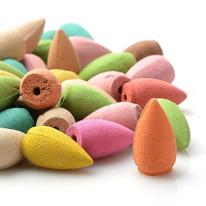 Floral Aromatherapy Incense Cones with Tray — Mixed Scents