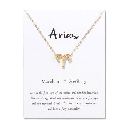 Zodiac Constellation Pendant Necklace