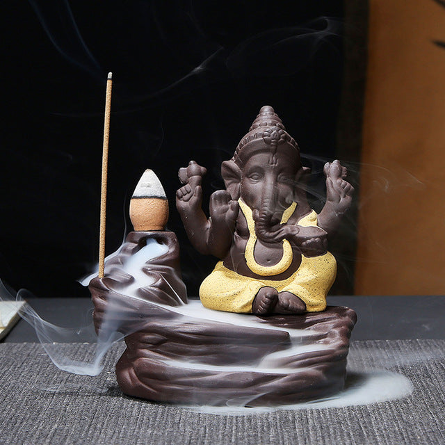 Ganesha Backflow Incense Burner