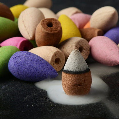 Floral Aromatherapy Incense Cones with Tray — Mixed Scents