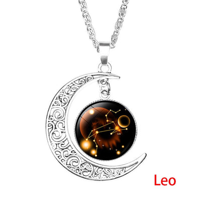 Galaxy Constellation Zodiac Pendant Necklace