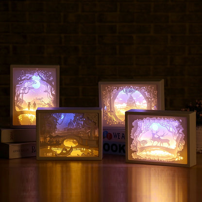 3D Paper Carving LED Night Light