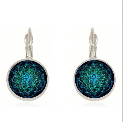 Flower of Life Glass Dome Pendant Necklace