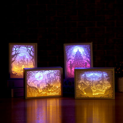 3D Paper Carving LED Night Light