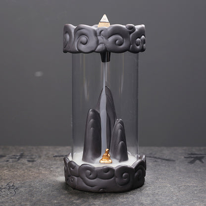 Auspicious Cloud Purple Sand Backflow Incense Burner