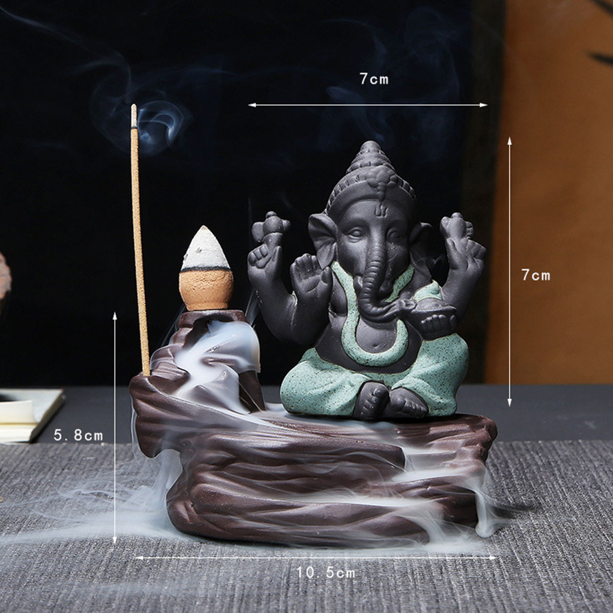 Ganesha Backflow Incense Burner