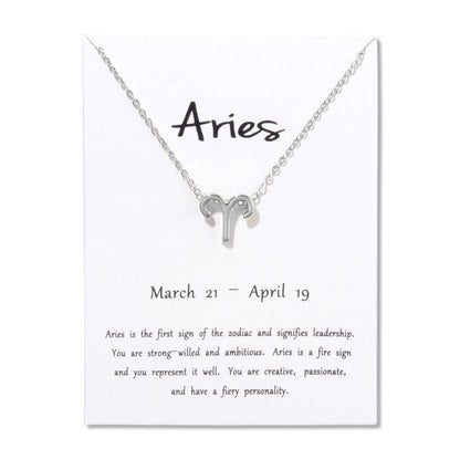 Zodiac Constellation Pendant Necklace