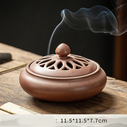 Antique Ceramic Incense Tower Burner