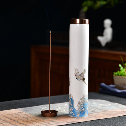 Hand-Painted Ceramic Incense Stick Holder