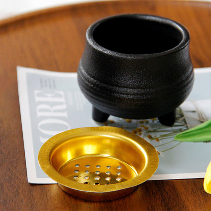 Ceramic & Metal Incense Burner
