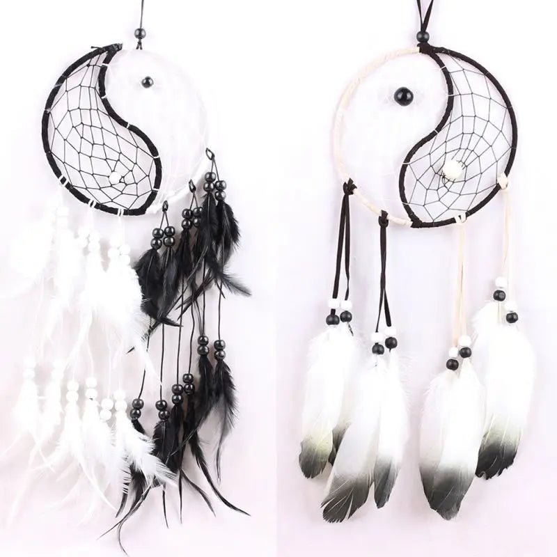 Yin Yang Dreamcatcher Wall Hanging