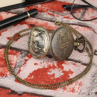 Chinese Zodiac Steampunk Pocket Watch Necklace
