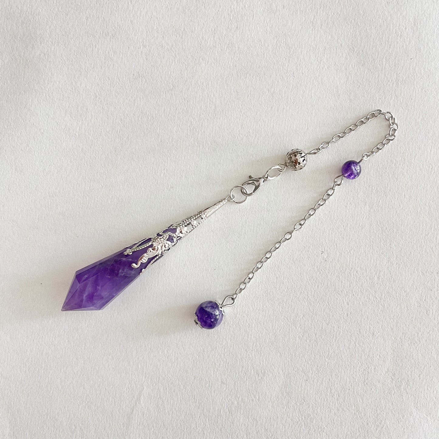 12-Facet Crystal Pendulum