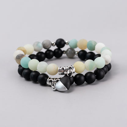 Heart Magnetic Couple Bracelet Set for Women and Men