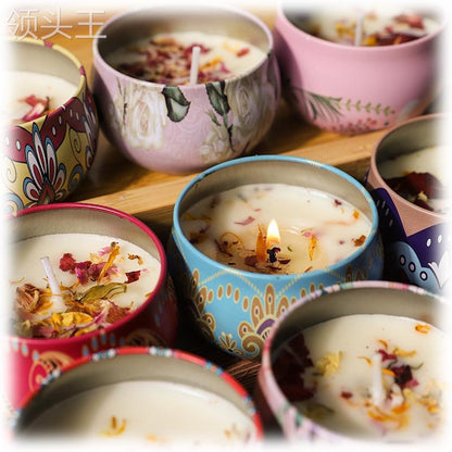Dried Flower Soy Wax Scented Candle