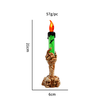 Halloween Ghost Hand & Dead Tree Candle Lamp