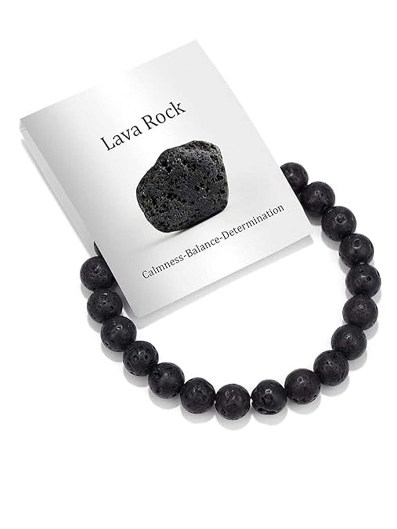 8mm Natural Stone Elastic Crystal Bracelet Set