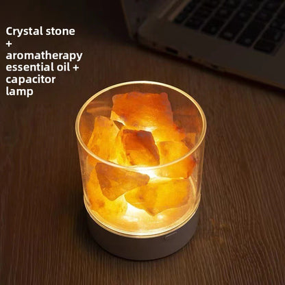 Himalayan Salt Lamp | USB Rechargeable | Color Changing | 14hr Battery