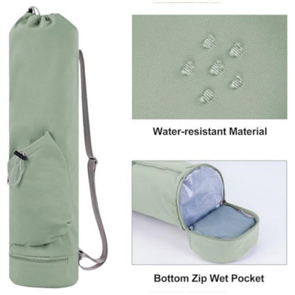 Yoga Mat Bag with Water Bottle Pocket & Wet Compartment