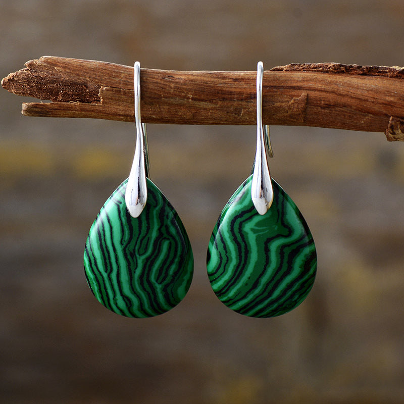 Crystal Teardrop Pendant Earrings