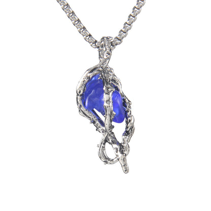 Gothic Thorn Heart Stainless Steel Necklace