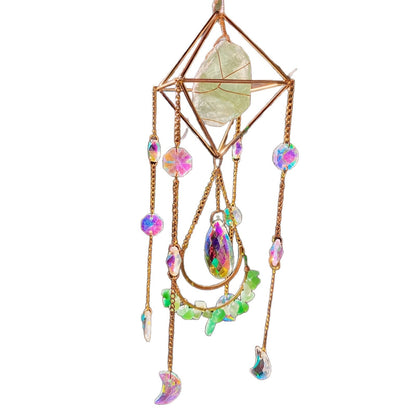 Amethyst Sun Catcher Wind Chime Pendant