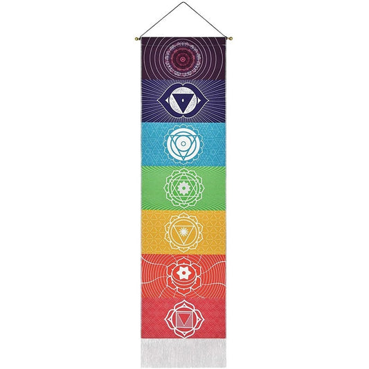 Rainbow Chakra Meditation Tapestry