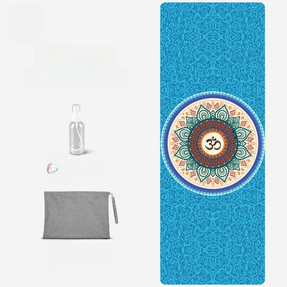 Foldable Suede Yoga Mat — Natural Rubber Base