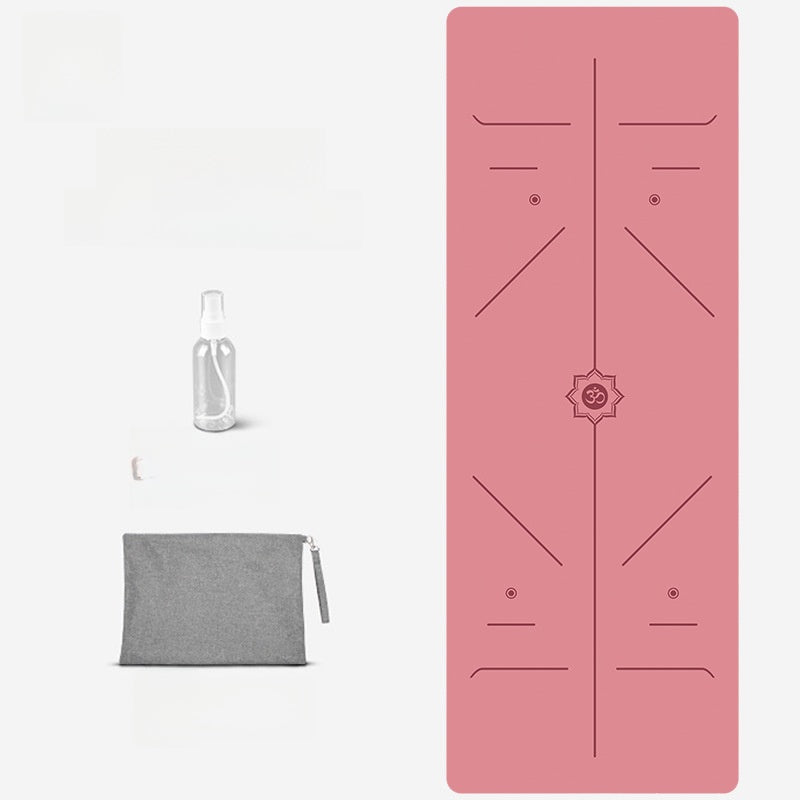 Foldable Suede Yoga Mat — Natural Rubber Base
