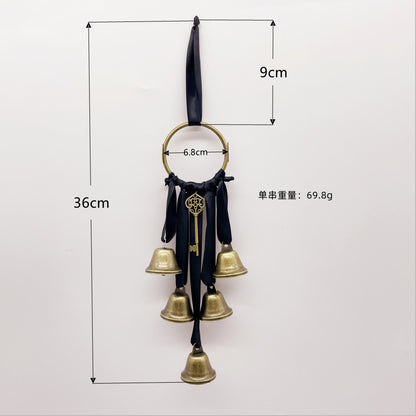 Witch Bell Door Handle Protection Pendant Good Luck Vine Wind Chime Outdoor Wind Chime Door Christmas Bell Hanging Decoration String
