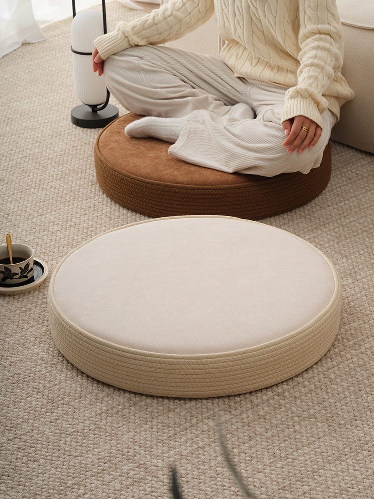 Japanese Round Tatami Meditation Cushion