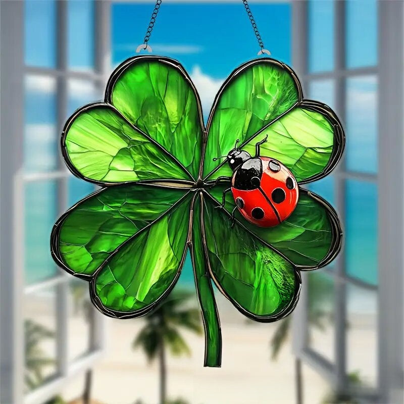 Butterfly Bird Stained Glass Sun Catcher Home Decoration