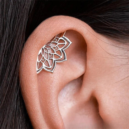Spider Web & Crescent Moon Gothic Earrings