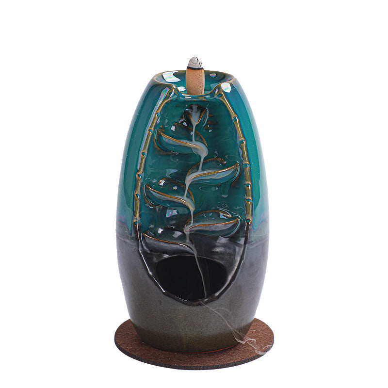 Backflow Incense Burner — Kiln Glaze Ceramic