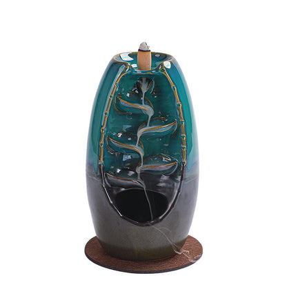 Backflow Incense Burner — Kiln Glaze Ceramic