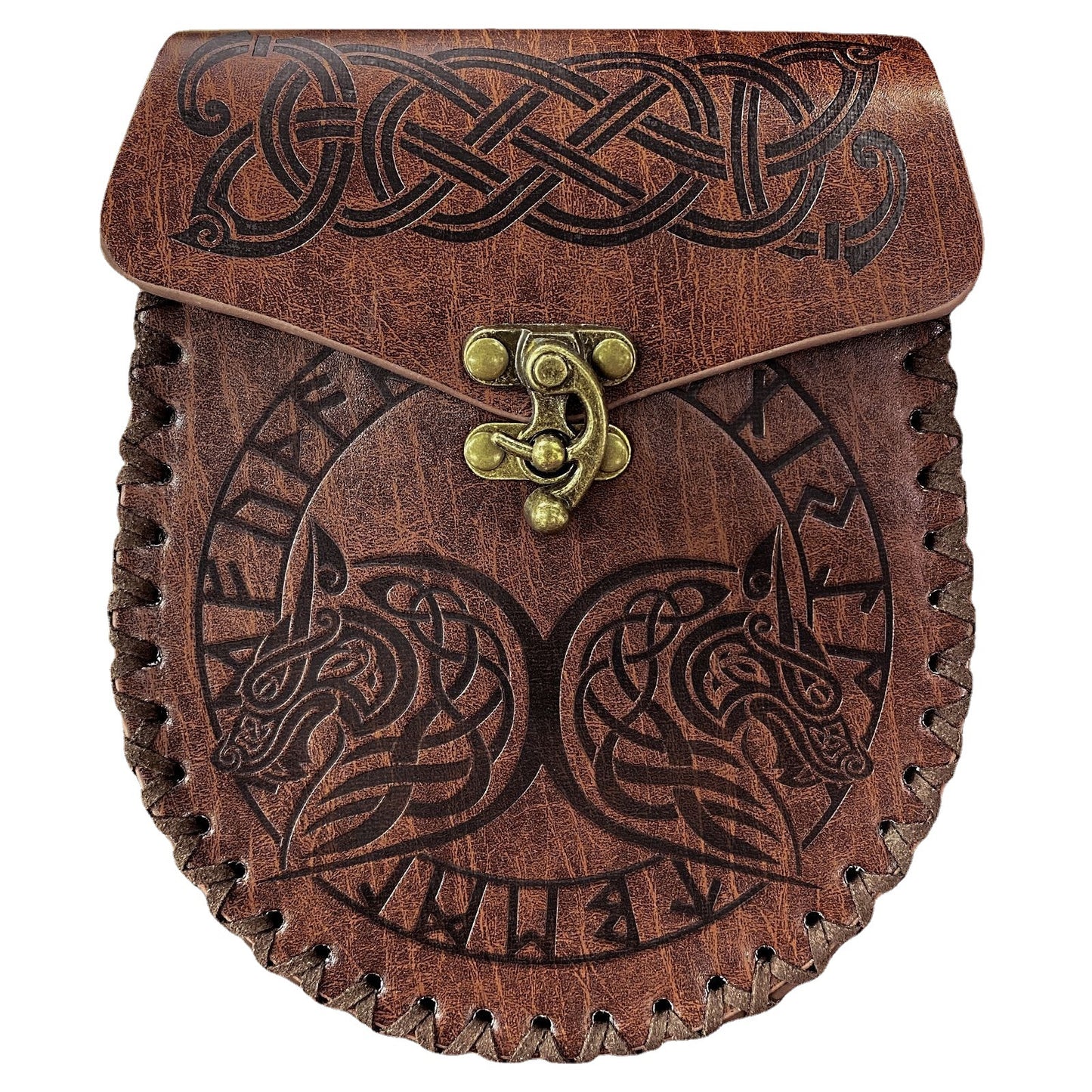 Medieval Viking Style Adjustable Waist Bag with Coin Purse
