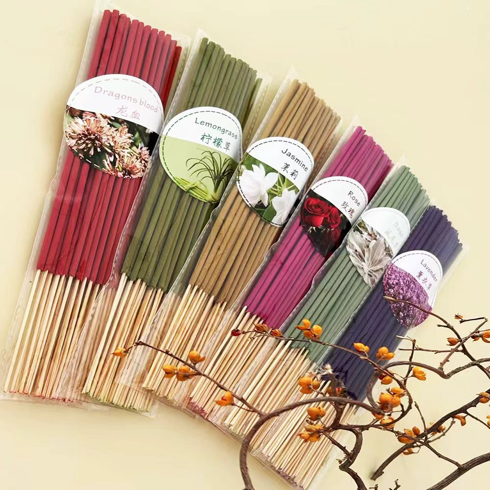 Natural Plant-Based Incense Sticks — 21 Pack