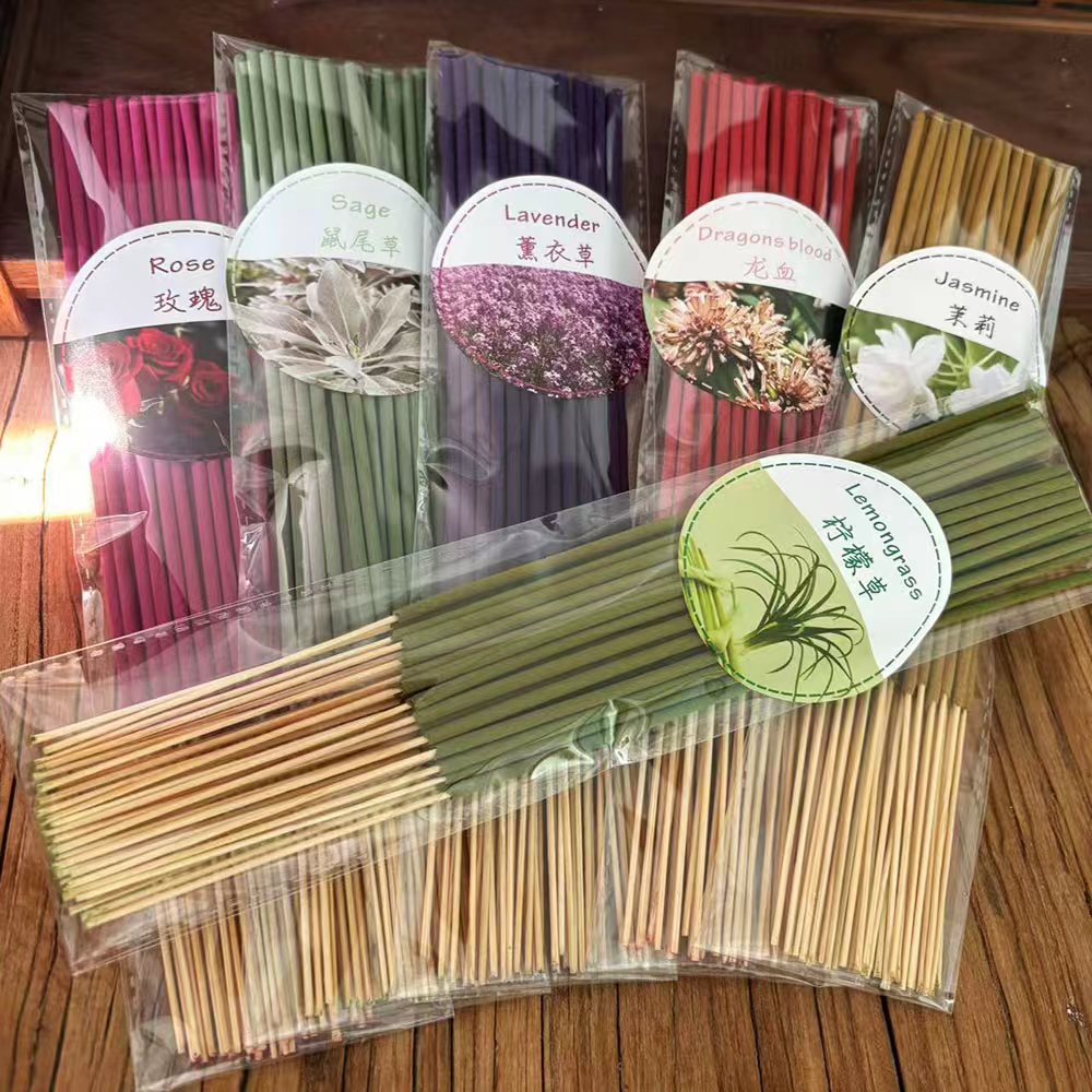 Natural Plant-Based Incense Sticks — 21 Pack