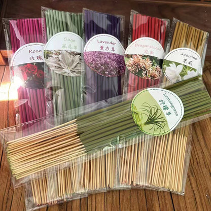 Natural Plant-Based Incense Sticks — 21 Pack