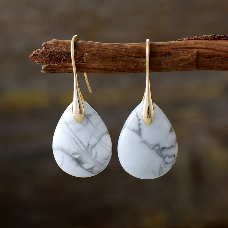 Crystal Teardrop Pendant Earrings