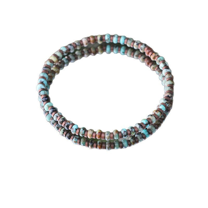 Natural Stone Agate Bead Bracelet