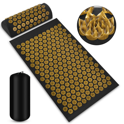 Acupressure Mat & Pillow Set with Carry Bag