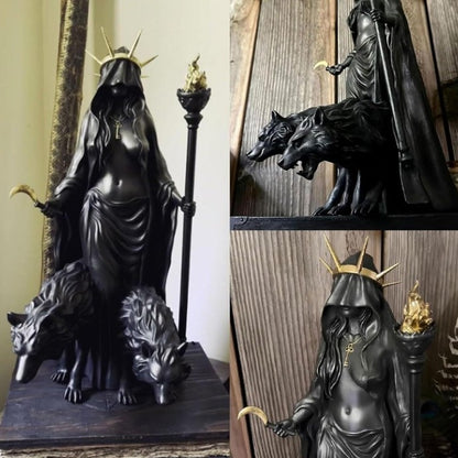 Hecate Witch Goddess Resin Statue