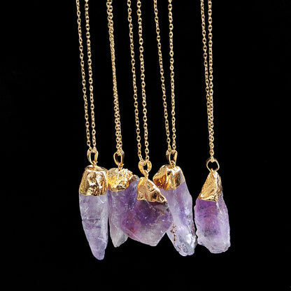 Geometric Crystal Gold Plated Necklace