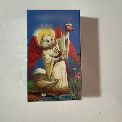 Spanish Oracle Card Tarot White Cat Wheel of Year Tarot