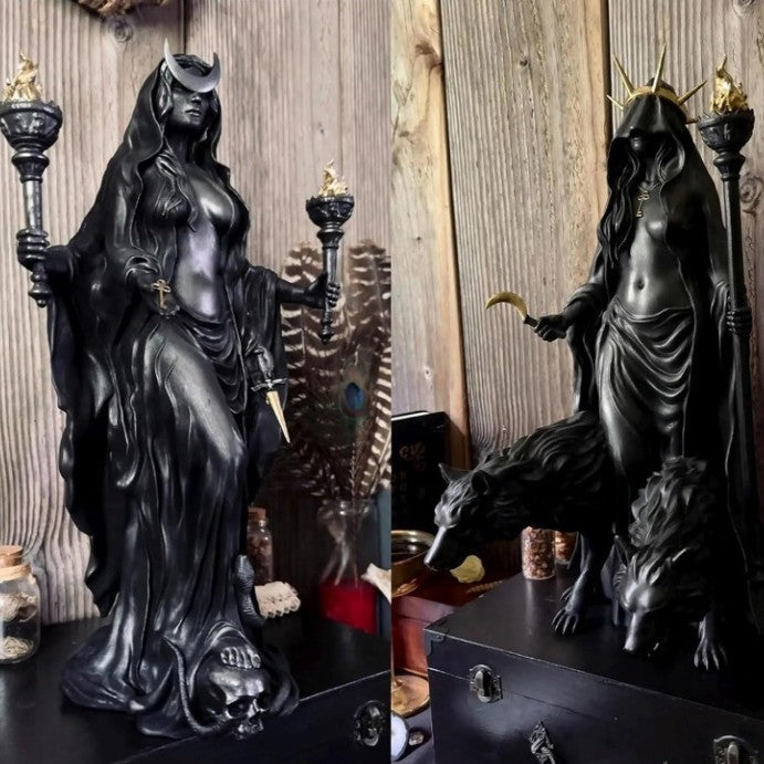 Hecate Witch Goddess Resin Statue