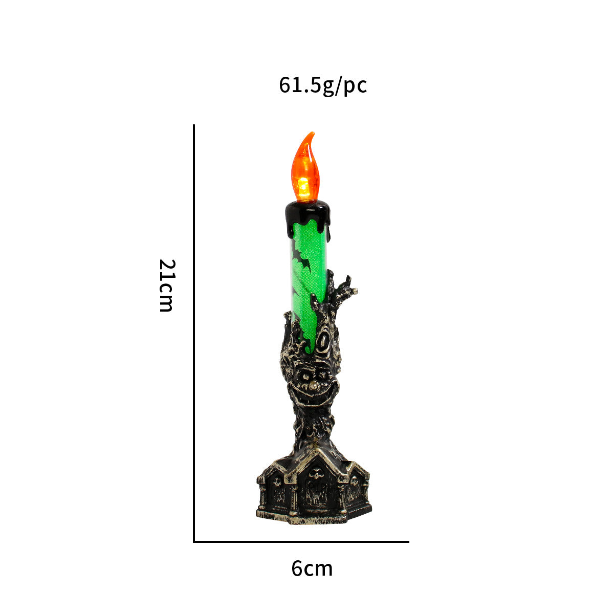 Halloween Ghost Hand & Dead Tree Candle Lamp