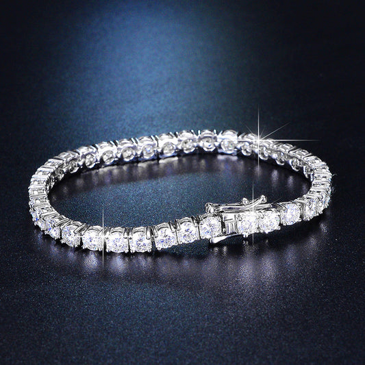 Four Claw Moissanite Diamond Bracelet